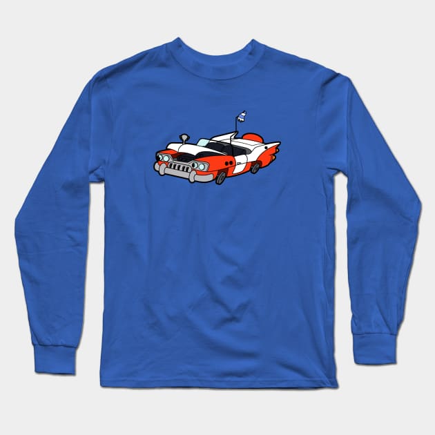 Junk Pile Cats Cadillac Long Sleeve T-Shirt by RobotGhost